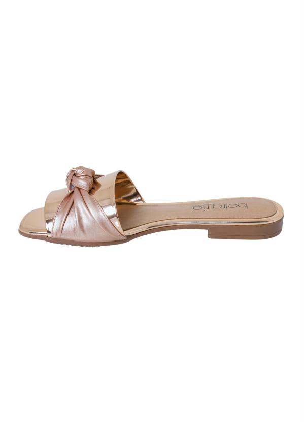 

Chinelo Beira Rio Bronze em Verniz, Rosa