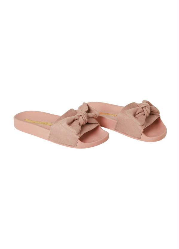 

Chinelo Moleca Rosa com Detalhe de Laço