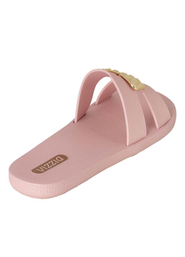 

Chinelo Rosa com Adereço Dourado