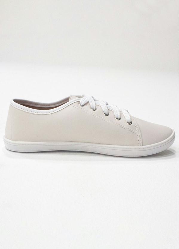 

Tênis Feminino de Material Sintético Branco