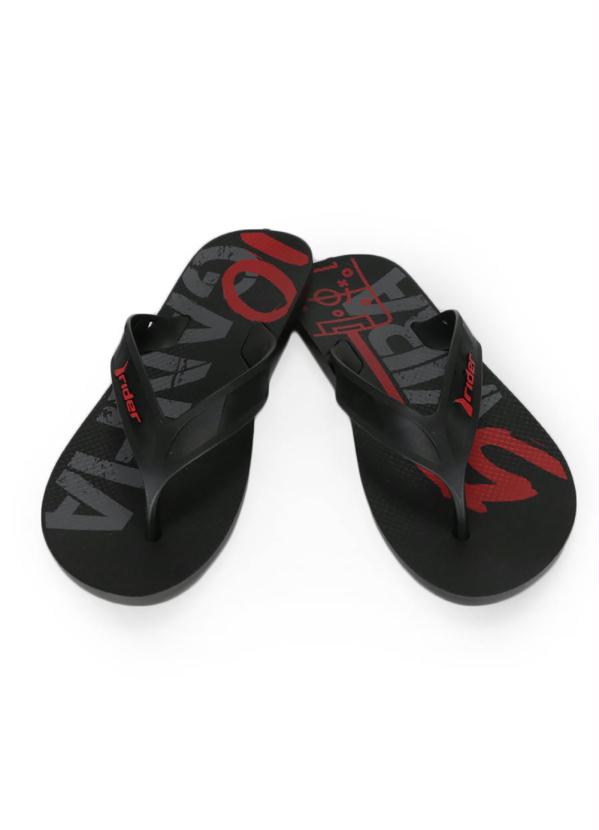 

Chinelo Masculino Rider Street Ole Lettering Preto