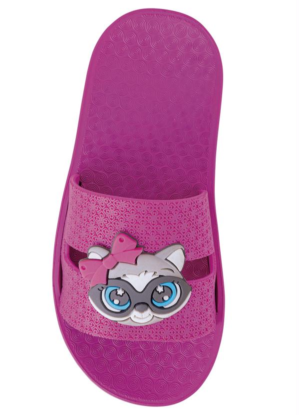 

Chinelo Infantil Pink com Detalhe de Animal, Rosa