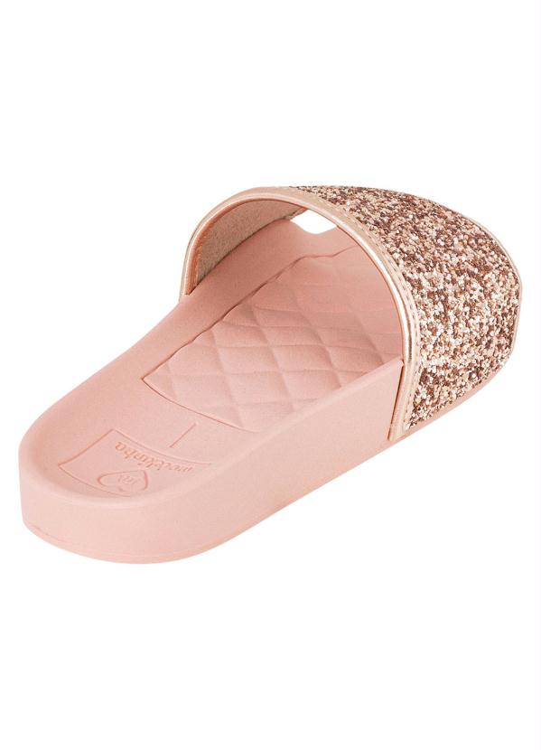 

Chinelo Molekinha Rosa com Brilho