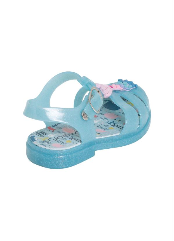 

Sandália Infantil Azul com Glitter e Luzinha