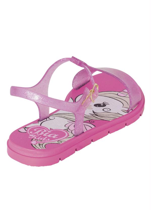 

Sandália Infantil Pink com Detalhe de Gliter, Rosa