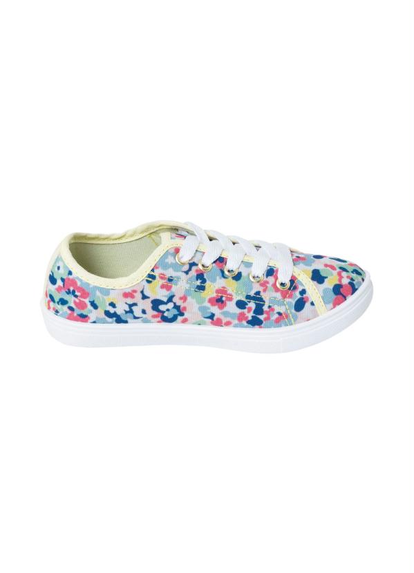 

Tênis Infantil Floral, Amarelo