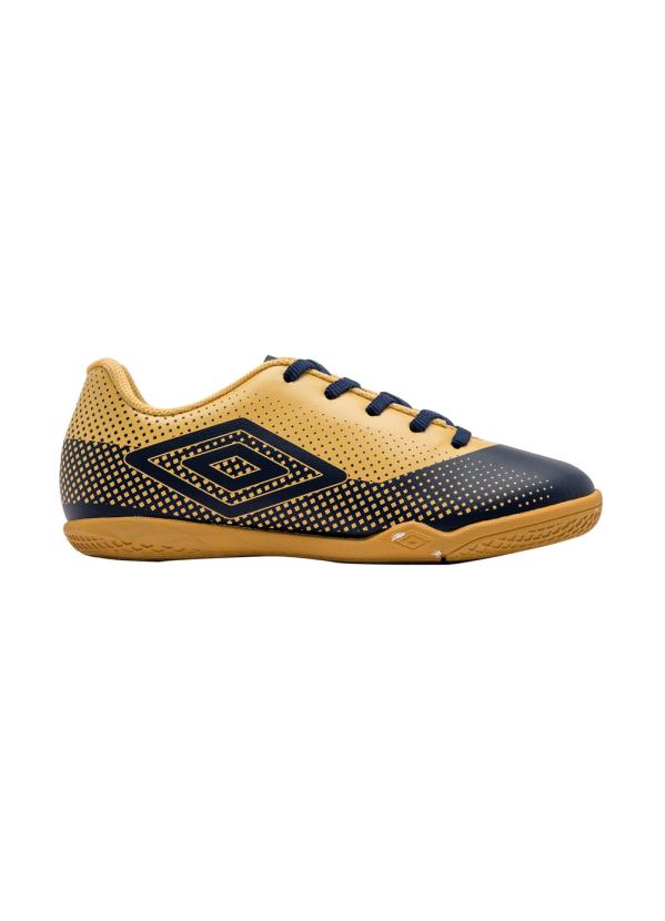 

Chuteira Indoor Umbro Icon Jr. Marinho e Dourado, Azul