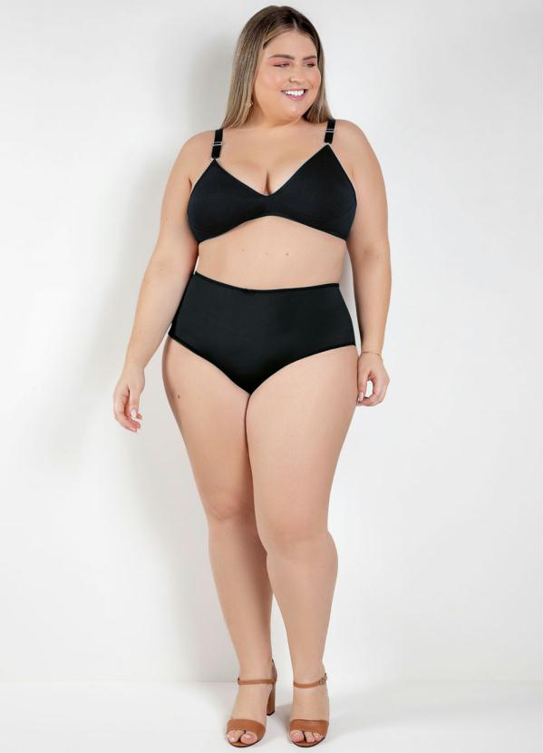 

Sutiã Preta Plus Size, Preto