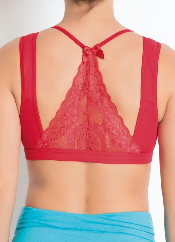 

Sutiã Renda Strappy Vermelho