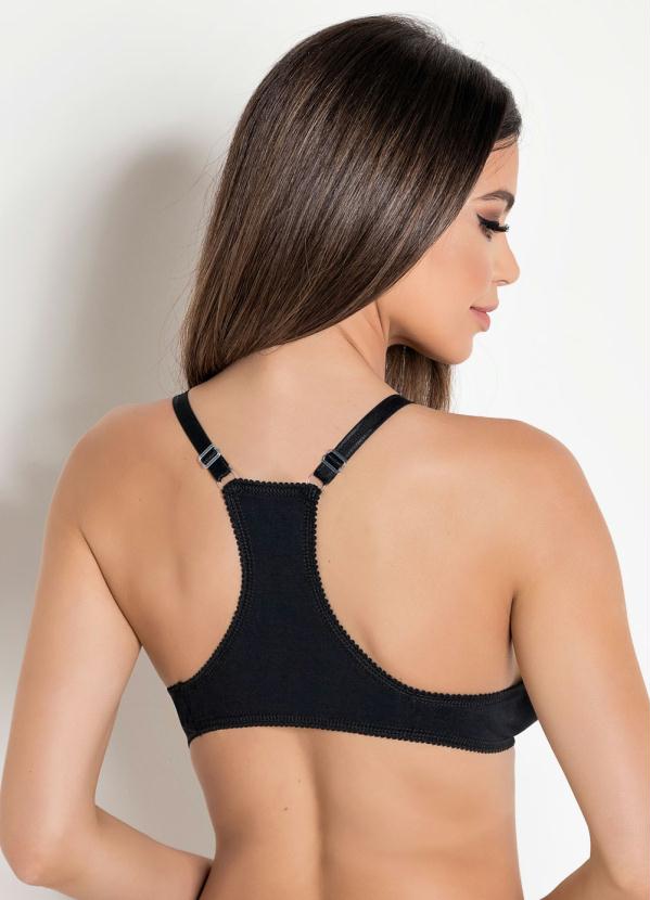 

Sutiã Strappy Preto Nadador