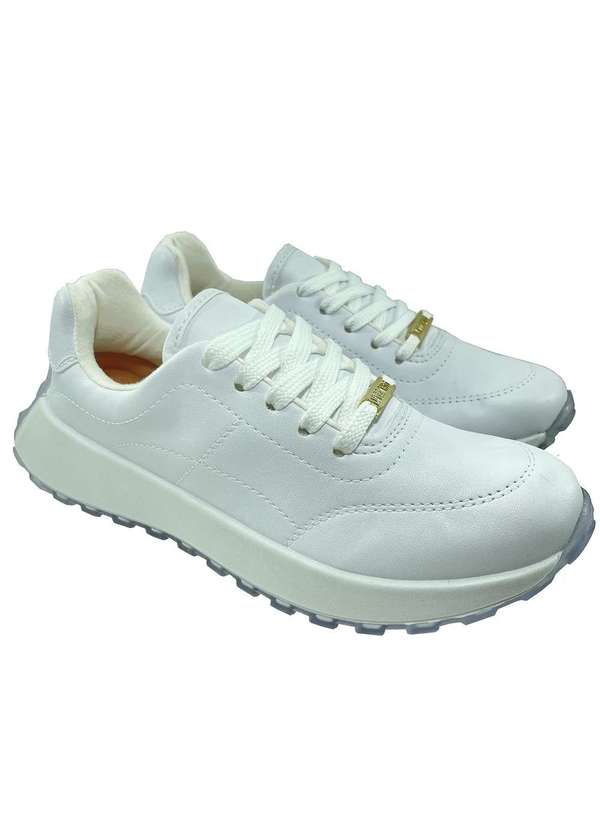 Tenis Vizzano Plataforma Casual Pelica Feminino Branco