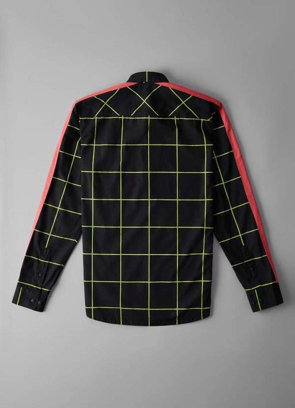 

Camisa David Grid Preto