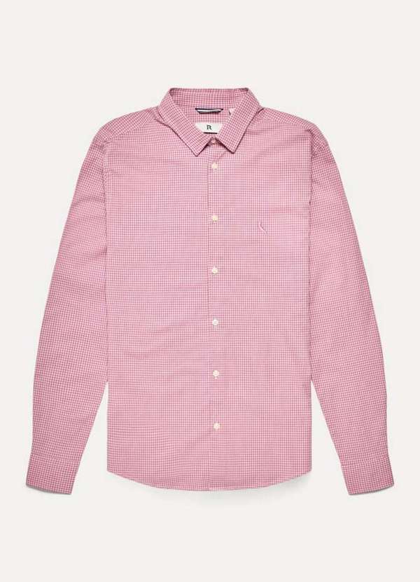 

Camisa Ml Enxuto Vichy Office Rosa