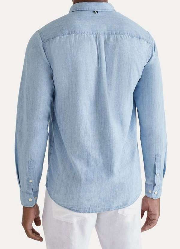 

Camisa Ml Jeans Delave Eco Azul