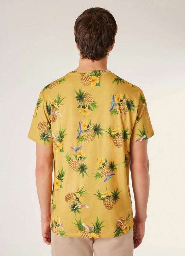 

Camiseta Full Print Pf Tropical Amarelo