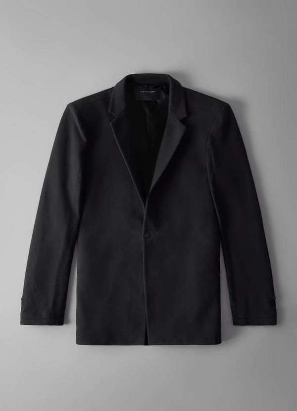 

Blazer de Moletom Senplo Preto