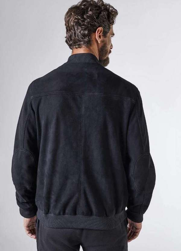 

Jaqueta Bomber Suede Preto