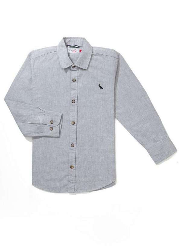 

Camisa Mini Ml Pf Regular Chambray Reserva Mini Pr, Preto