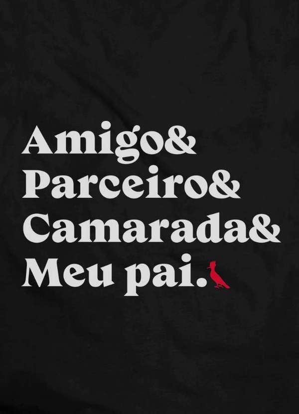 

Camiseta Mini Pai Camarada .0 Preto