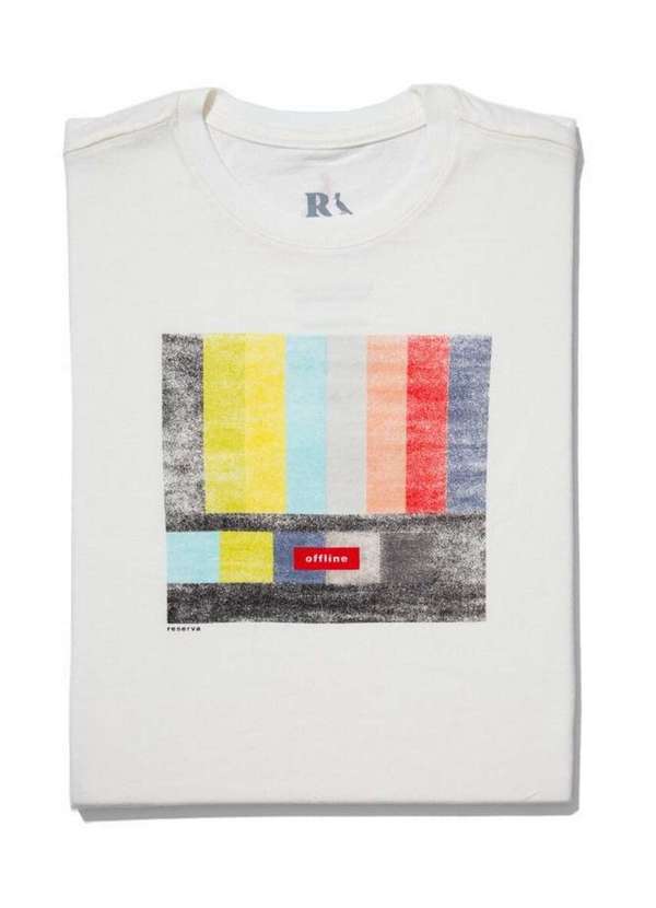 

Camiseta Mini Sm Silk Offline Reserva Mini Branco