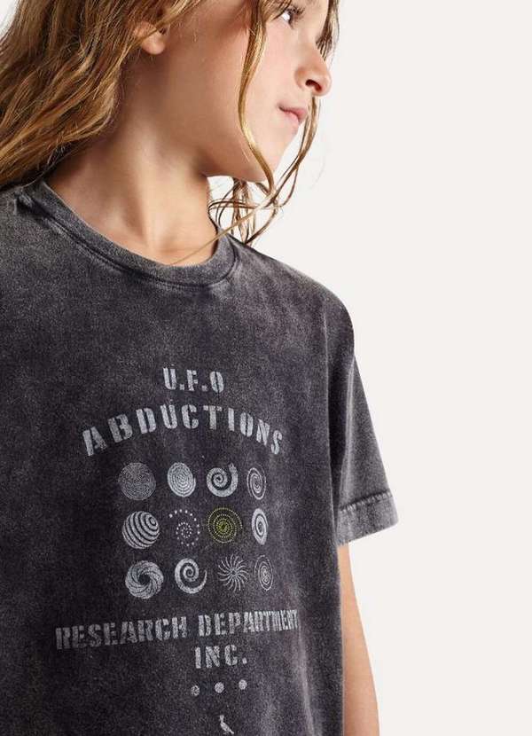 

Camiseta Mini Sm Silk Ufo Abductions Preto