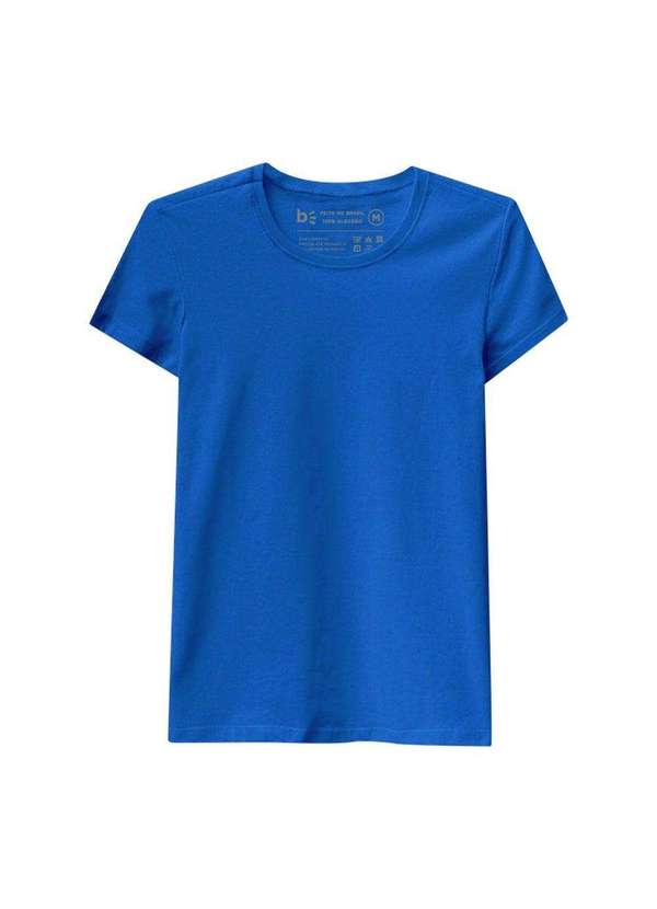 

Camiseta Babylook Básica Azul