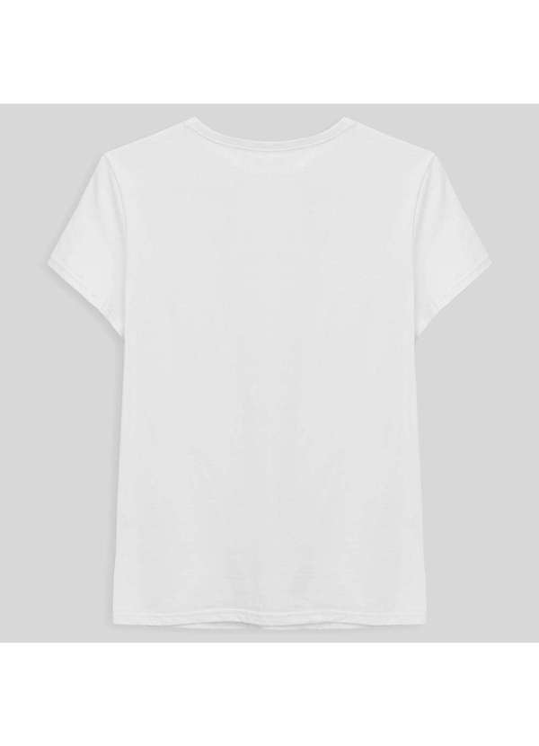 

Camiseta Reta Feminina Gola V Anti Odor Branco