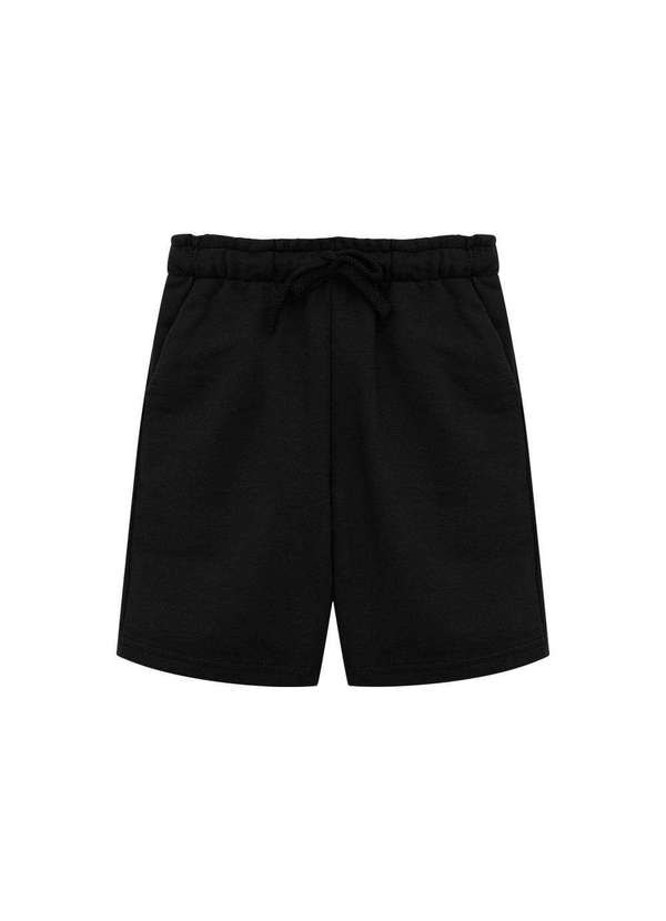 

Bermuda Moletom Infantil Menino Preto