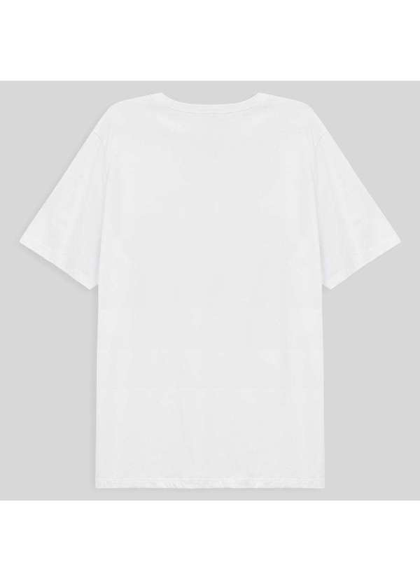 

Camiseta Reta Masculina Gola V Anti Odor Super Bra, Branco