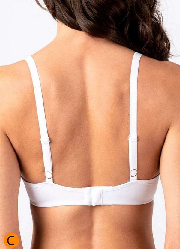 

Sutiã com Aro e Bojo Push Up Liz 51805 Taça C 09-B, Branco