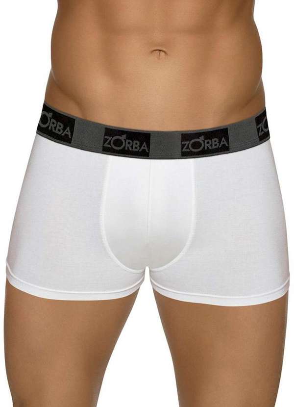 

Kit/2 Cueca Zorba Boxer 0717-0 Branco/Branco, Multicores