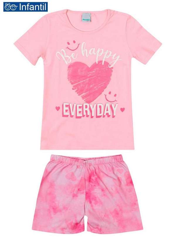 

Pijama Infantil Menina Malwee 1000083341 02424-Ros, Rosa