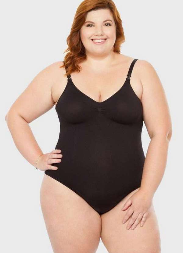 

Body Modelador Plus Size Pretog Preto