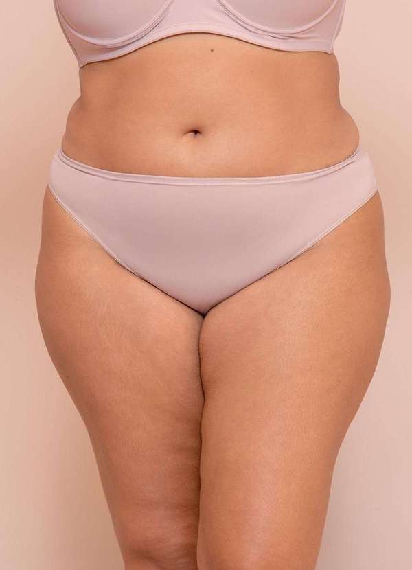 

Calcinha Fio Dental Plus Size Nude- Rosa