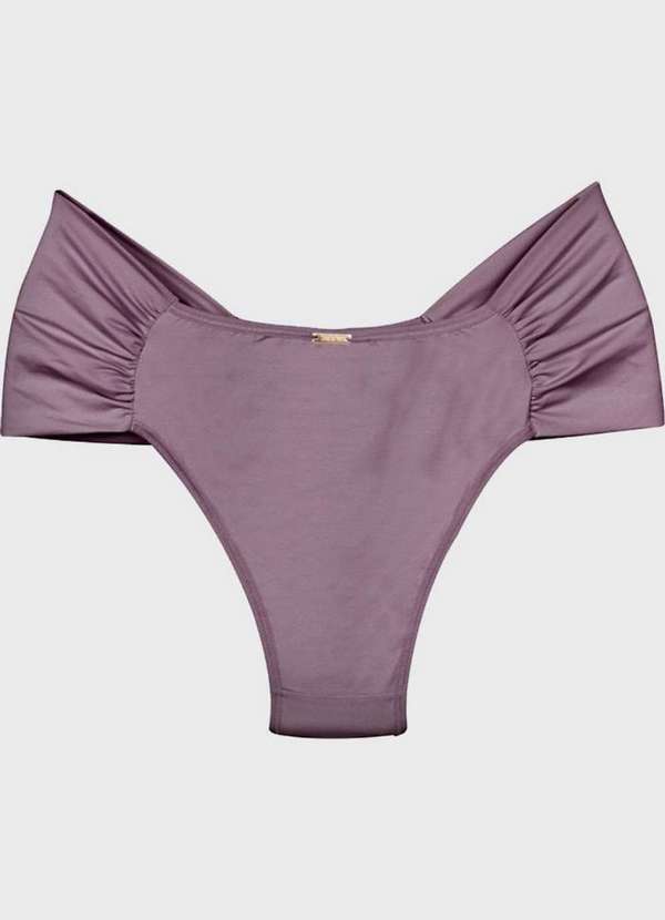 

Calcinha Lateral Drapeada Plus Size Lilás Roxo