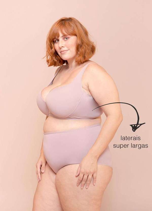 

Sutiã Alças Soft Busto Largo Plus Size Nude-50 Ros, Rosa