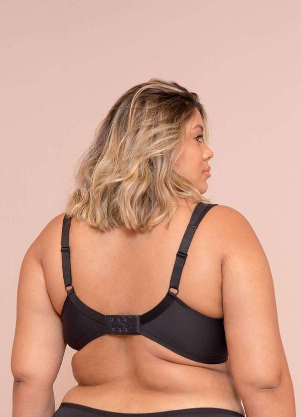 

Sutiã Alças Soft Busto Médio Plus Size Preto- Pr