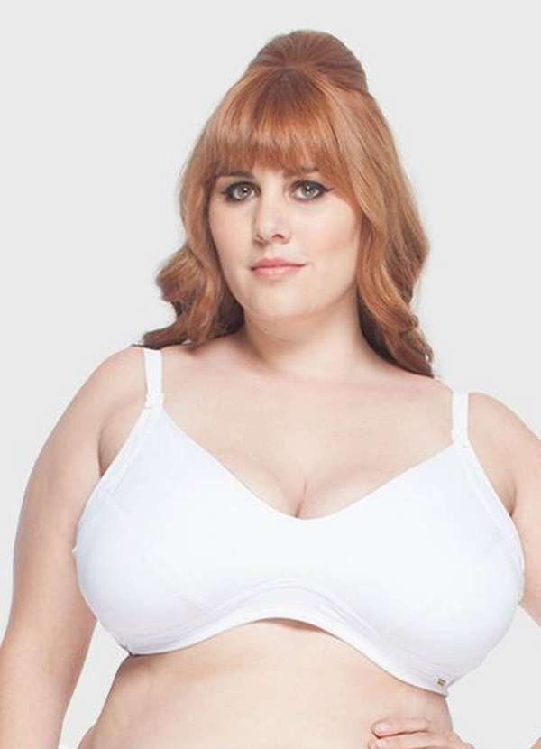 

Sutiã Amamentação Plus Size Branco Branco