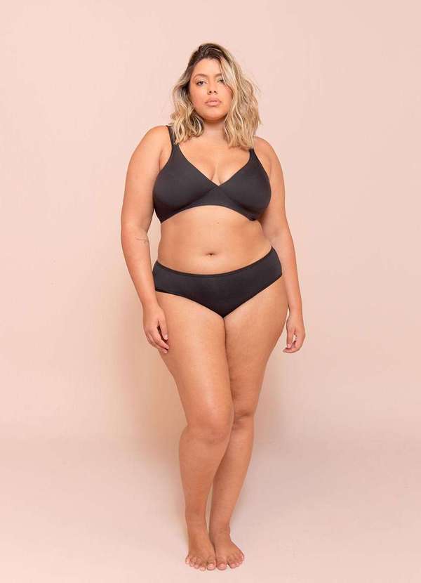 

Sutiã Comfy Plus Size Preto-54 Preto