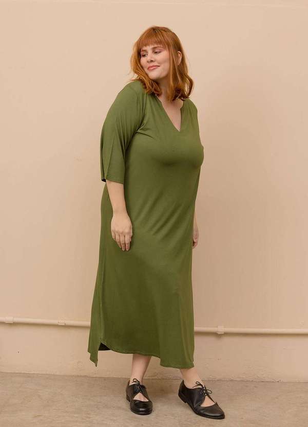 

Kaftan Lounge Plus Size Verde Escuro-/58 Verde