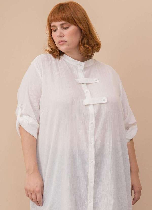 

Túnica Bruna Plus Size Branco-Exg Branco