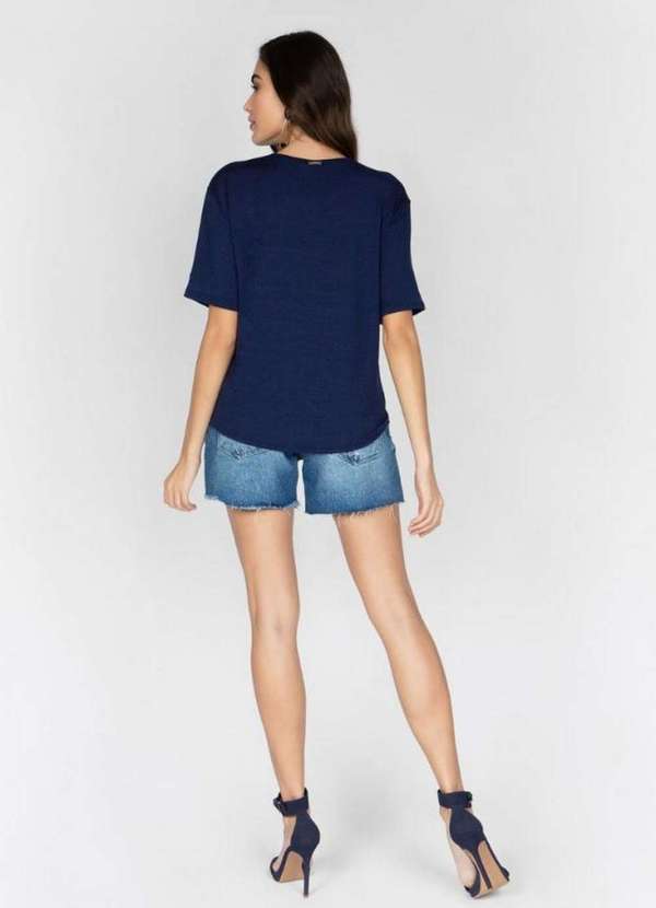 

T-Shirt Boxy Azul Azul