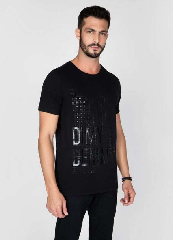 

T-Shirt Silk Plastisol Preto Preto