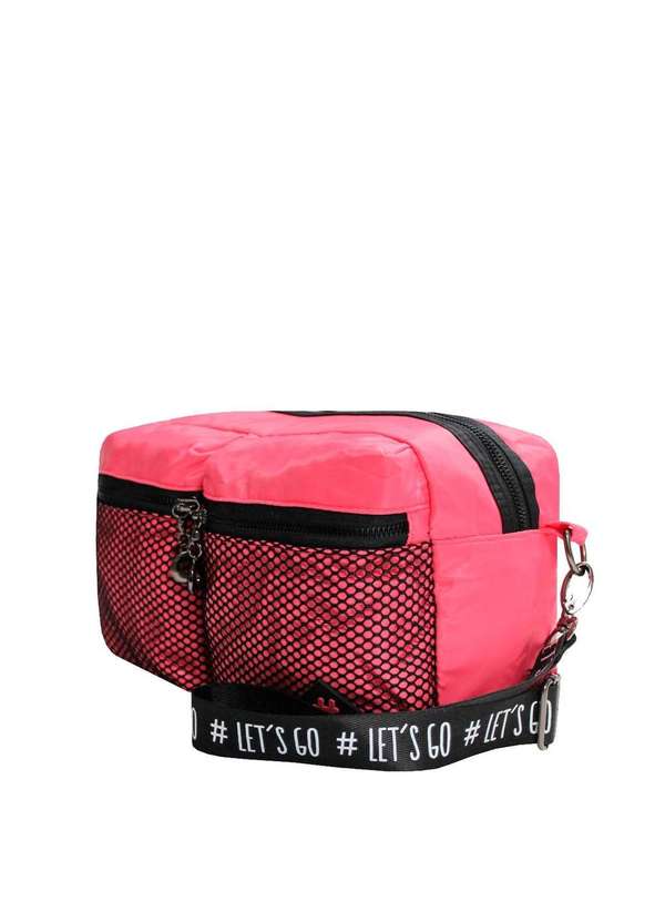 

Bolsa Tiracolo Back Bag Nylon Lets Go Coral, Rosa