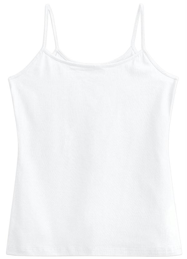 

Blusa Básica de Alça Branca Malwee, Branco