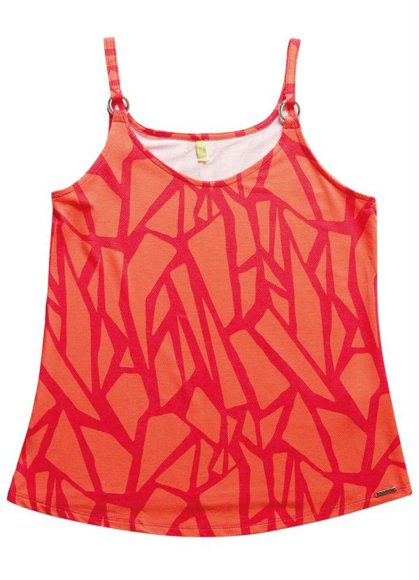 

Blusa com Estampa Animal Print Laranja