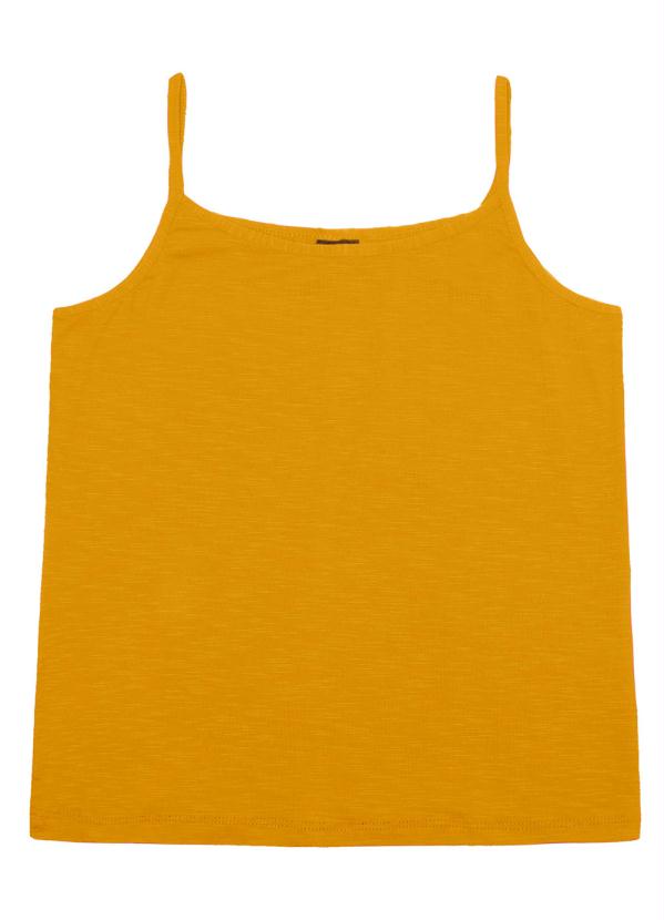 

Blusa Feminina de Alças Básica Amarelo