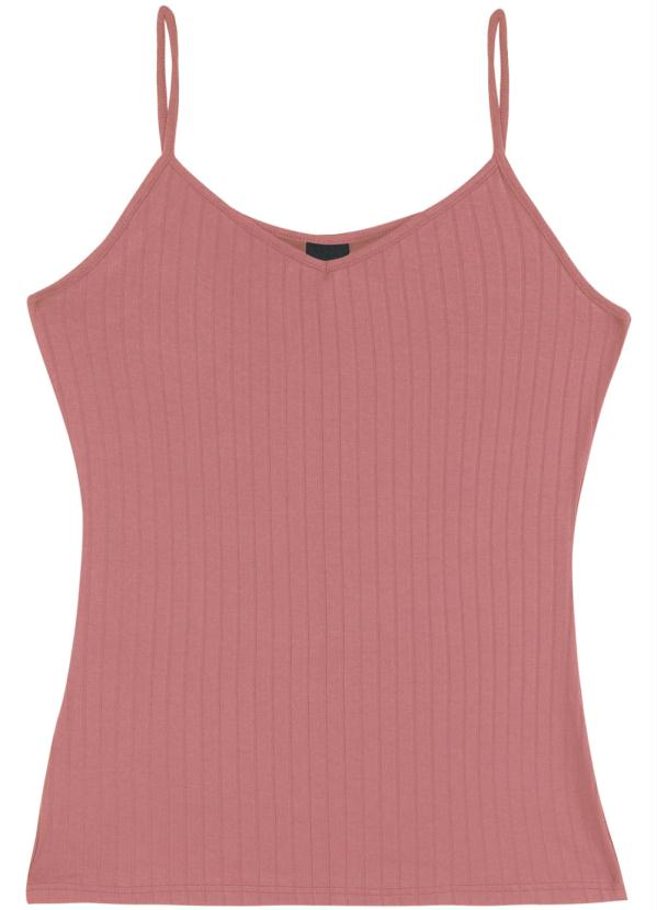 

Blusa Rosa Canelada em Viscose