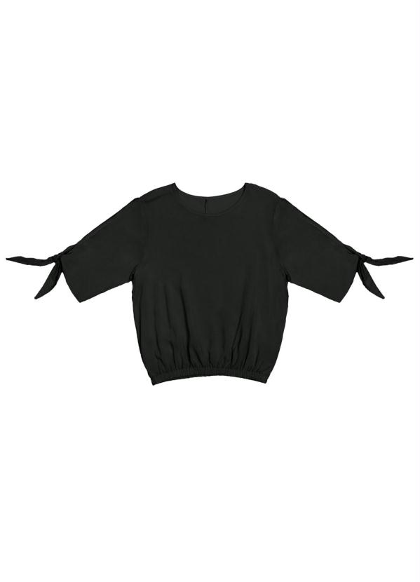 

Blusa Feminina com Elástico Preto