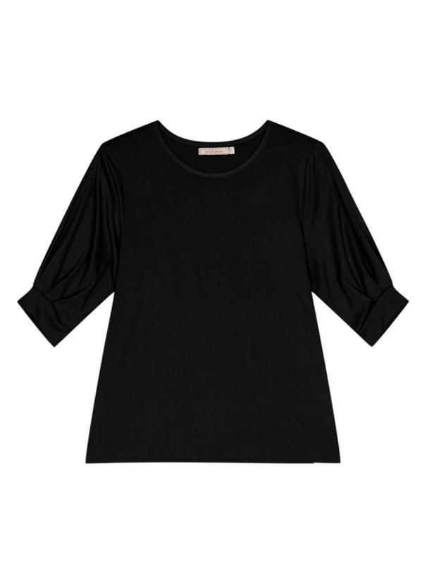 

Blusa Feminina Creponada Preto